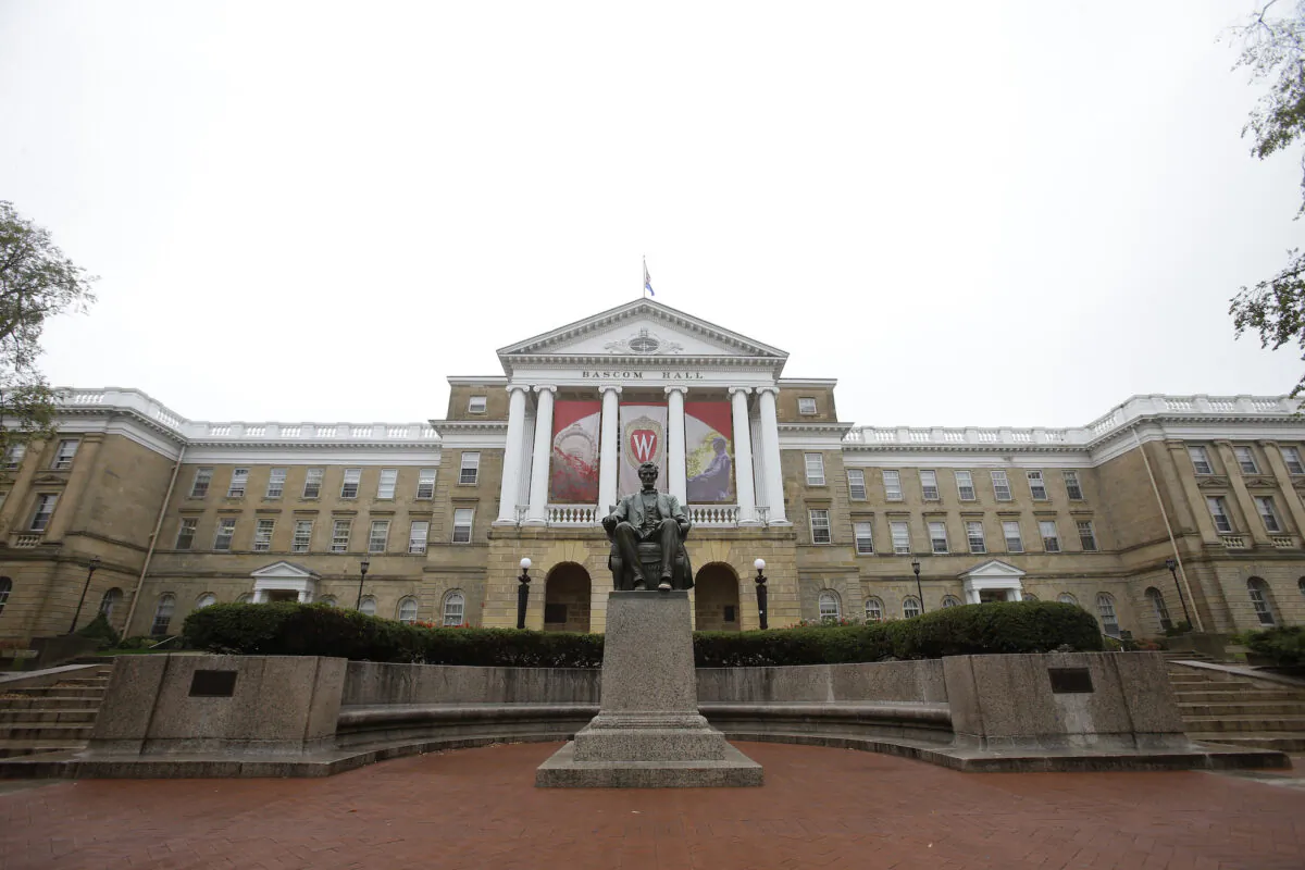 An outside view of Bascom Hall on the campus of the University of Wisconsin in Madison, Wisconsin. (Mike McGinnis/Getty Images)  
