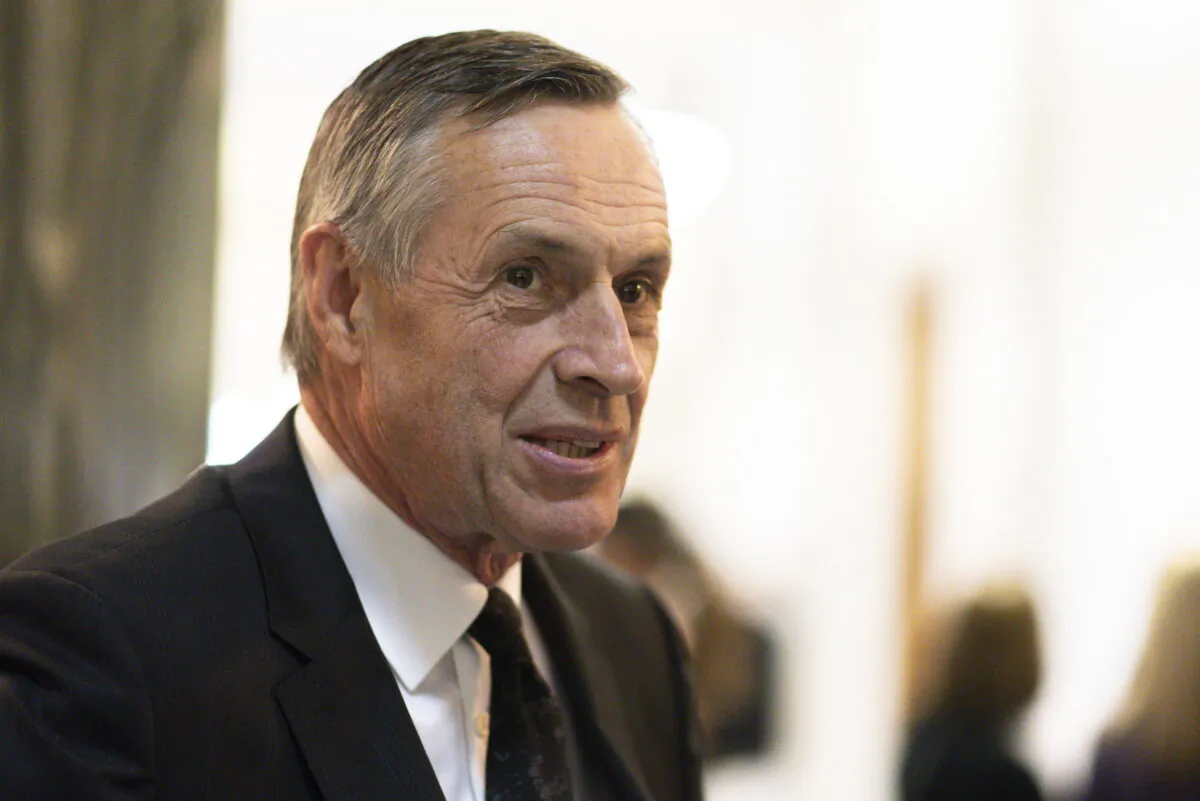 Don Morgan, the Saskatchewan minister responsible for SaskTel, at the Legislative Building in Regina on Oct. 23, 2019. (THE CANADIAN PRESS/Michael Bell)