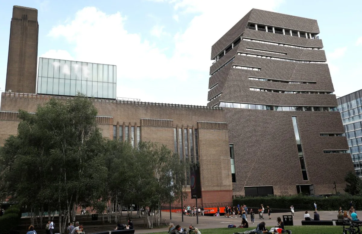The Tate Modern, including the 10th-floor viewing platform from where a six-year-old child was reportedly thrown, is seen in London, Britain, on Aug. 6, 2019. (Peter Nicholls/Reuters)