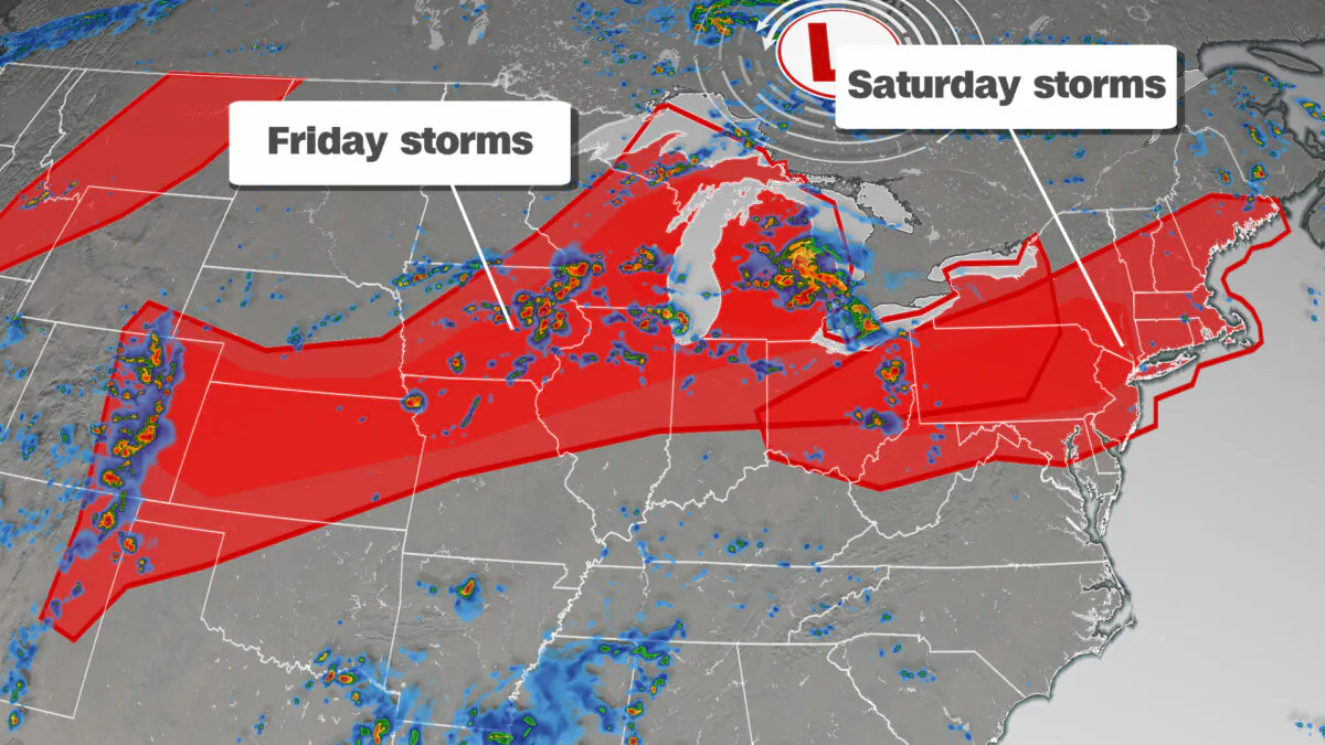 Severe storms. (Courtesy of CNN Weather)