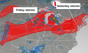 Over 80 Million Americans Under Threat of Severe Storms Friday and Saturday
