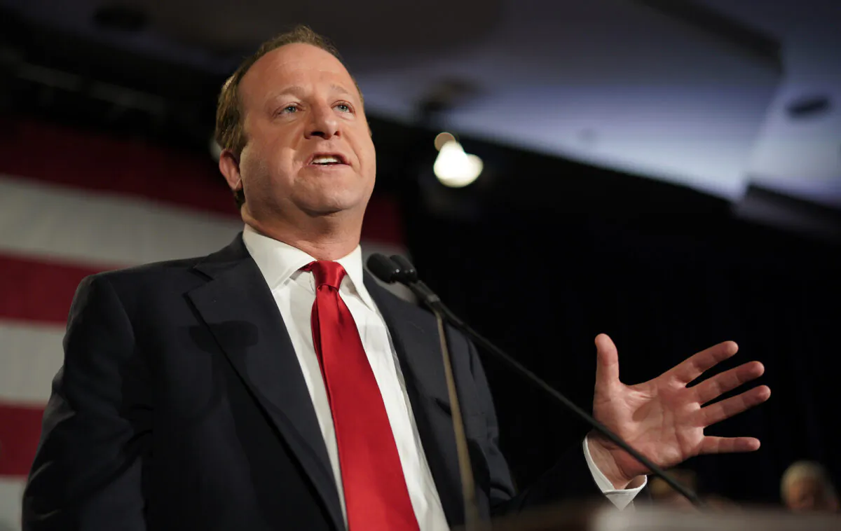 Colorado Gov. Jared Polis, then-governor-elect, speaks at rally in Denver, Colo., on Nov. 6, 2018. (Rick T. Wilking/Getty Images)