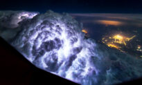 Pilot Photographs Storm Clouds, Lightning, Northern Lights in Flight–and the Results Are Epic