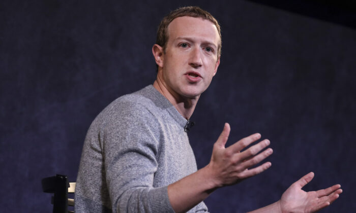 Facebook CEO Mark Zuckerberg at the Paley Center For Media in New York City, on Oct. 25, 2019. (Drew Angerer/Getty Images)