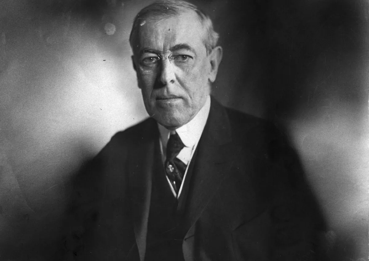 The 28th President of the United States Woodrow Wilson in a 1916 photograph. (Tony Essex/Hulton Archive/Getty Images)