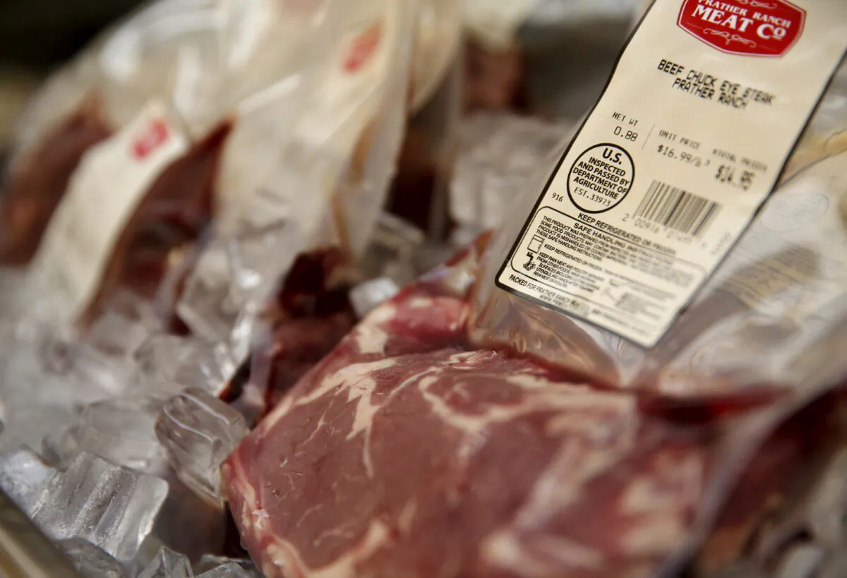 Individual packages of steak are shown with labels at a meat shop in in a file photo. (Reuters/Robert Galbraith)