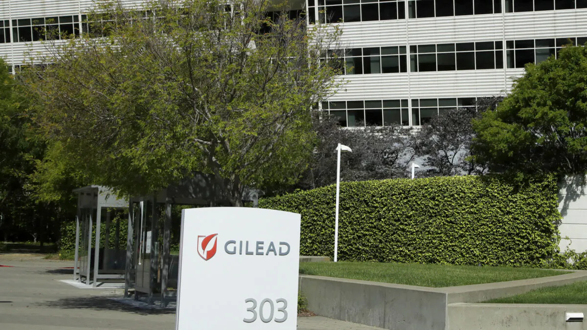 Gilead Sciences headquarters in Foster City, Calif. on April 30, 2020. (Ben Margot/AP)