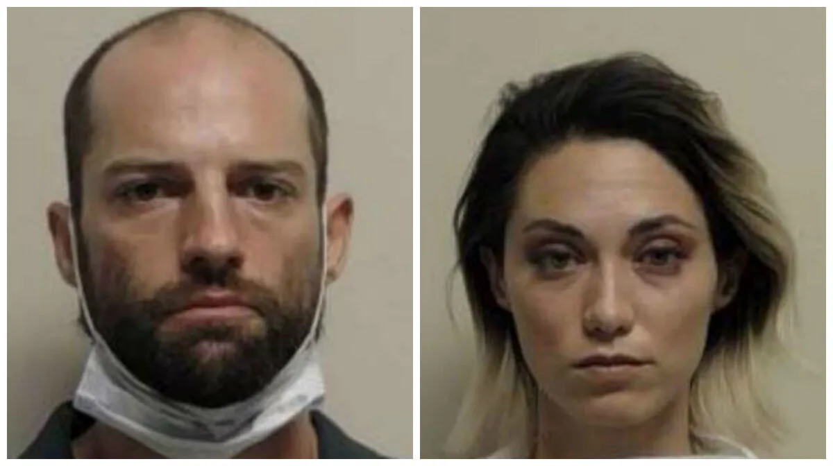 Jesse Taggart, left, and Samantha Darling were arrested in connection with a shooting in Provo, Utah, on June 29, 2020. (Provo Police Department)