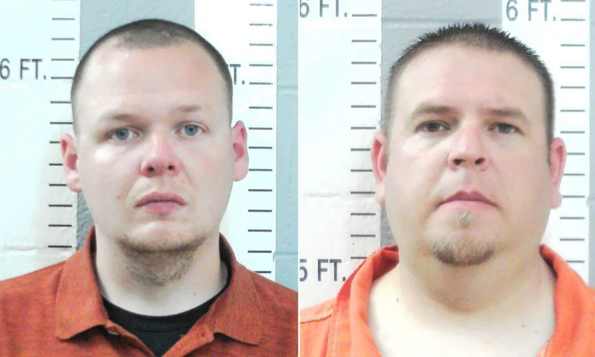 Officers Joshua Taylor (L) and Brandon Dingman of the Wilson Police Department in Oklahoma were charged in the death of Jared Lakey. (Courtesy of Oklahoma State Bureau of Investigation)
