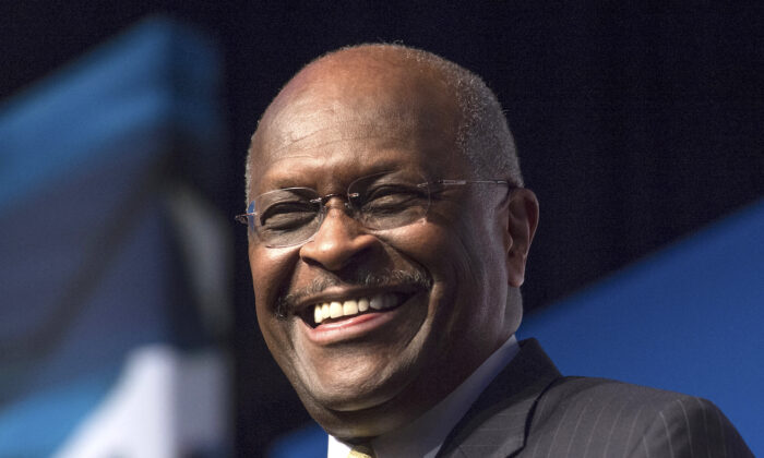 Herman Cain speaks in Washington on June 20, 2014. (Molly Riley/AP Photo)
