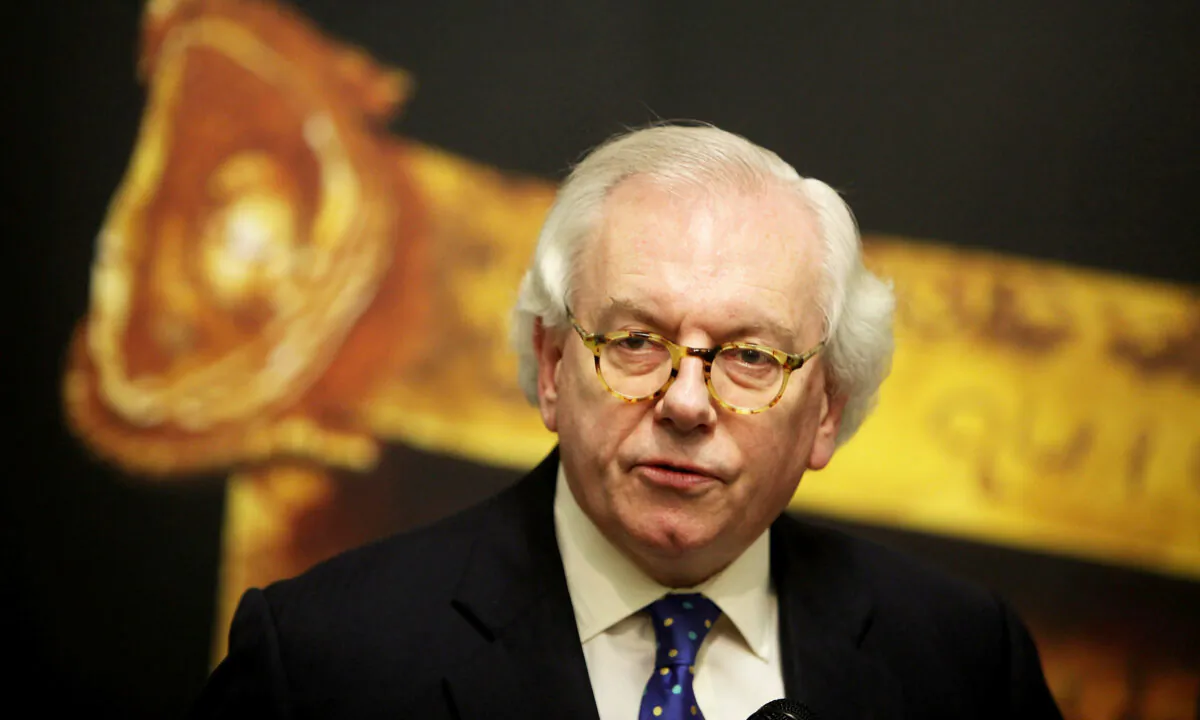 Historian Dr. David Starkey in the Mercia region in Birmingham, United Kingdom, on Jan. 13, 2010. (Christopher Furlong/Getty Images)