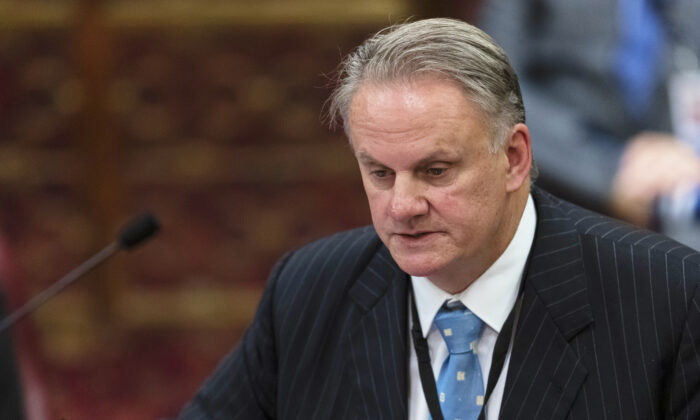 Mark Latham speaks on September 24, 2019 in the NSW Upper House in Sydney, Australia. (Brook Mitchell/Getty Images)