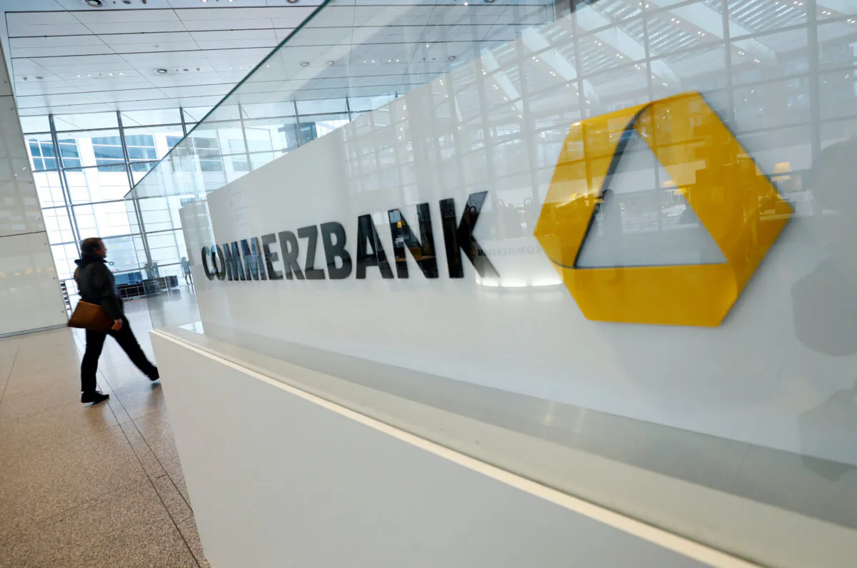The headquarters of Germany's Commerzbank AG, Frankfurt, Germany, on Feb. 13, 2020. (Ralph Orlowski/Reuters)