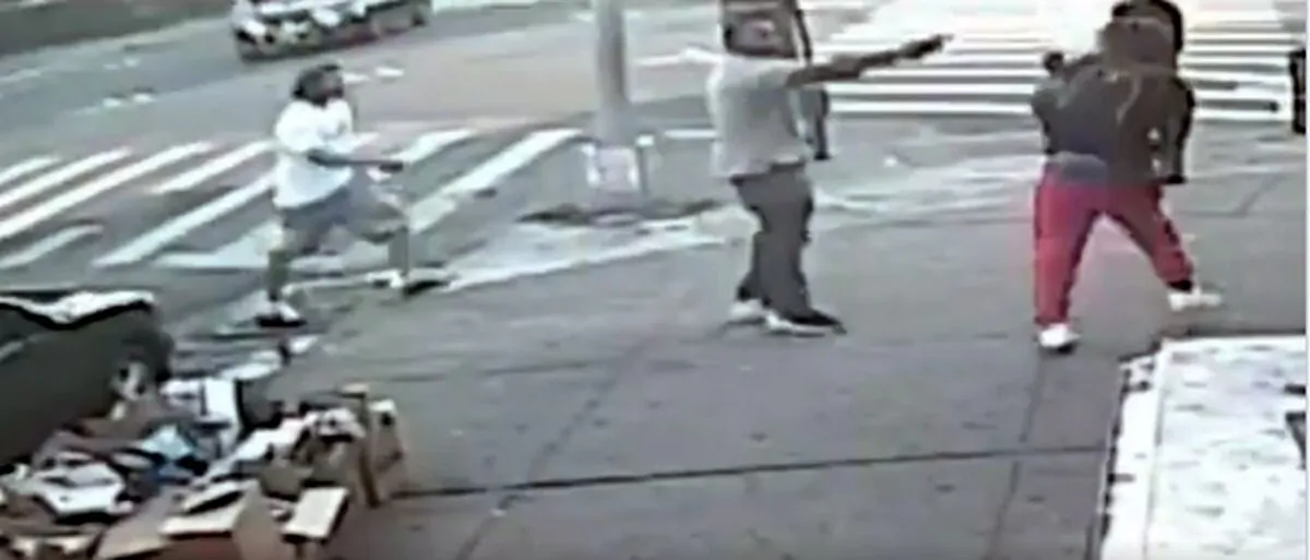 New York City police are searching for a man who shot two people, killing a man and injuring a woman, in Brooklyn, N.Y., on July 2, 2020. (NYPD)
