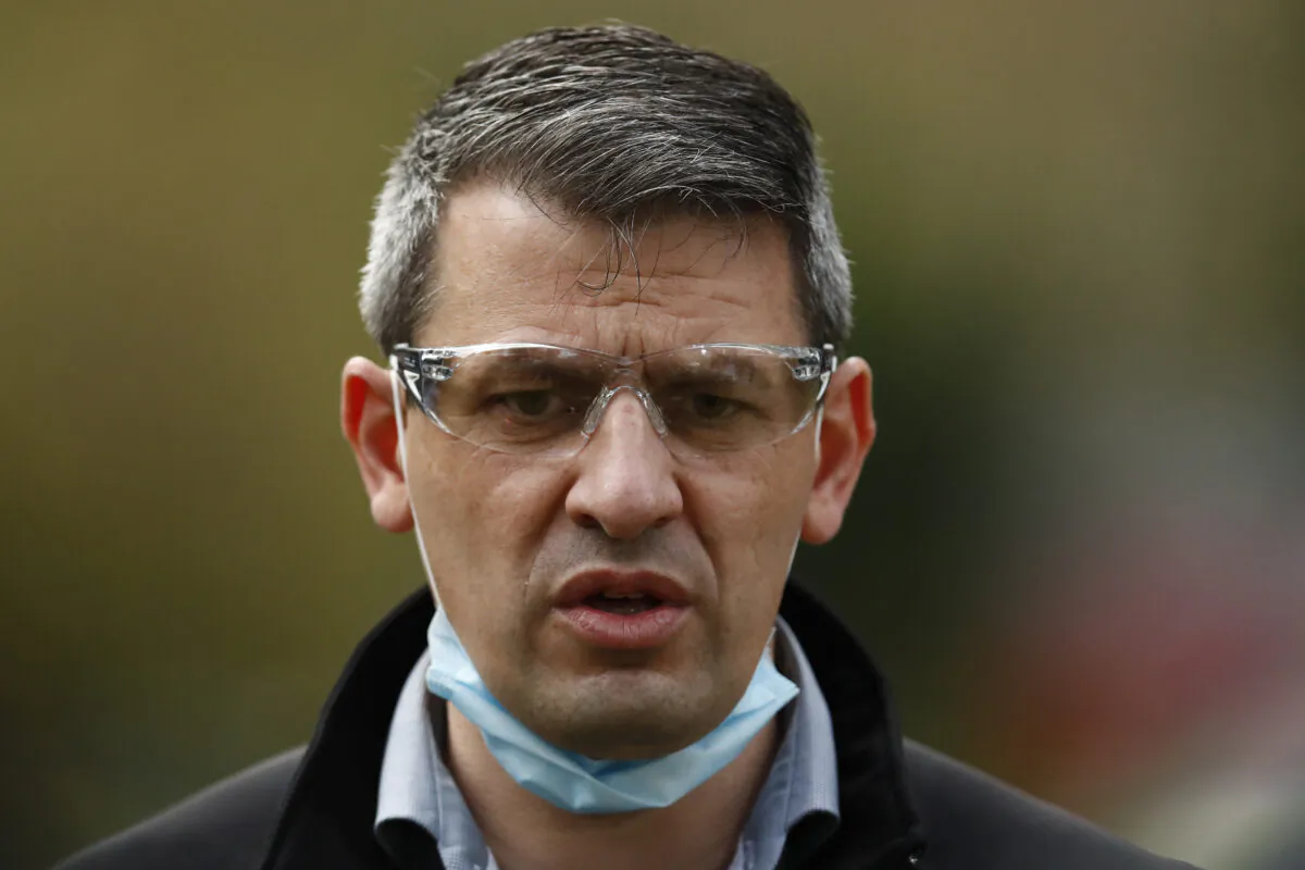 Wayne Gatt, chief executive officer of the Victoria Police Association, at the Flemington Towers Government Housing complex in Melbourne, Australia on July 6, 2020. (Darrian Traynor/Getty Images)