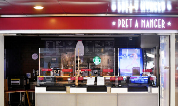 screens Pret a Manger london