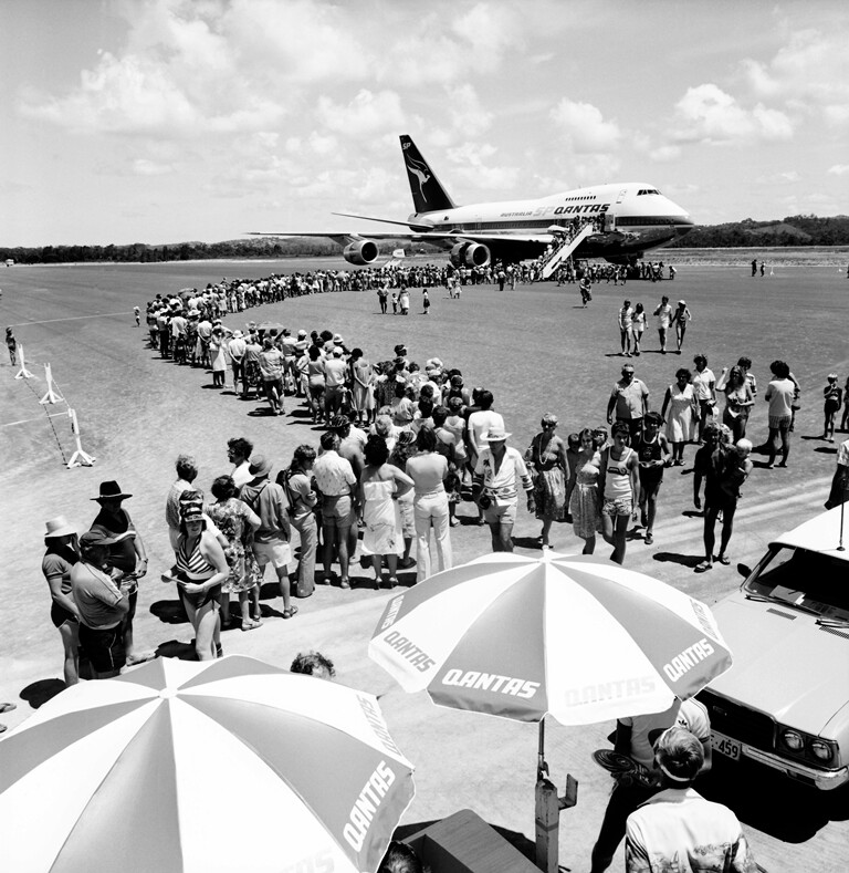 qantas gold coast open day 747