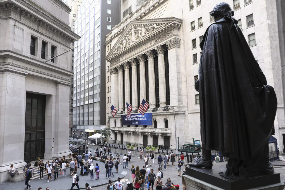 The New York Stock Exchange in New York on Aug. 16, 2019. (Samira Bouaou/The Epoch Times)