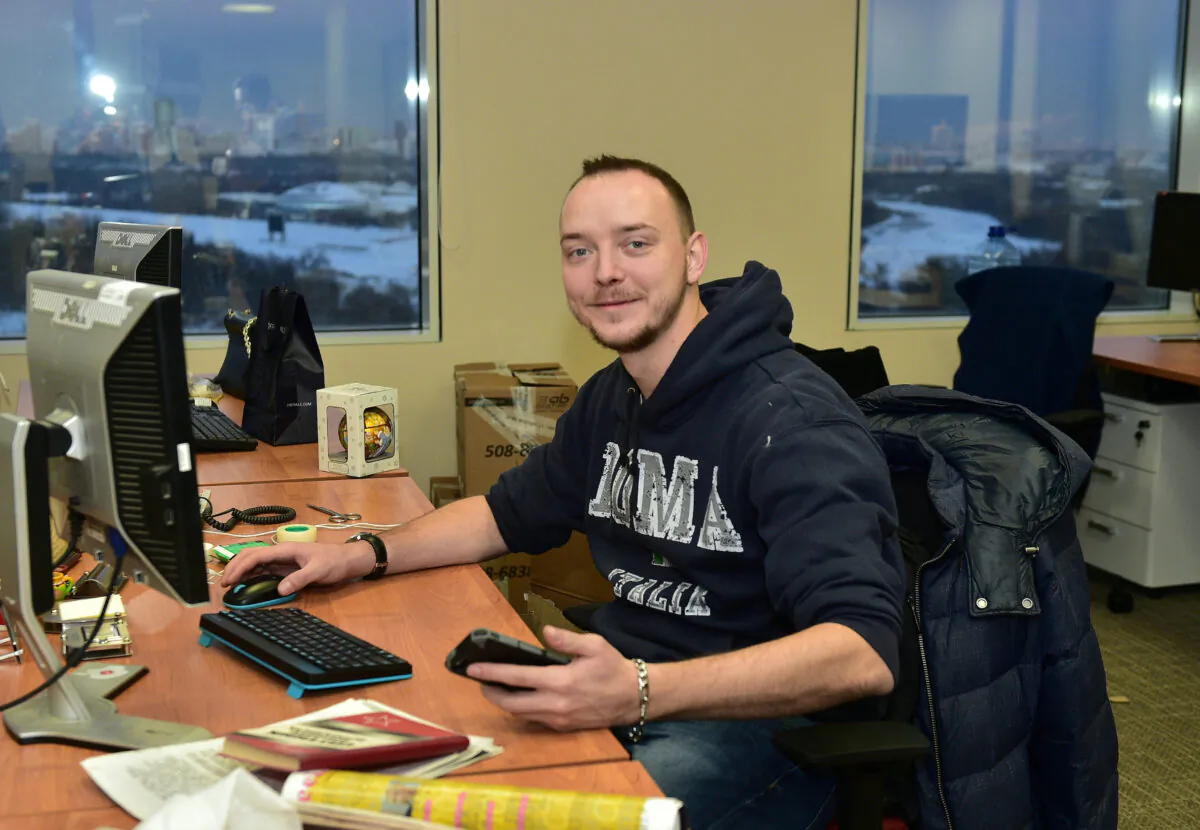 Ivan Safronov, a journalist of the Kommersant newspaper, is pictured at the office in Moscow, Russia, on Jan. 10, 2016. (Peter Kassin/Reuters)