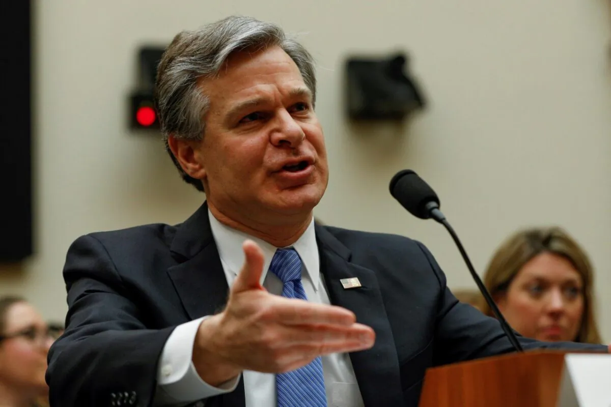 FBI Director Christopher Wray testifies before the House Judiciary Committee on Capitol Hill in Washington on Feb. 5, 2020. (Tom Brenner/Reuters)