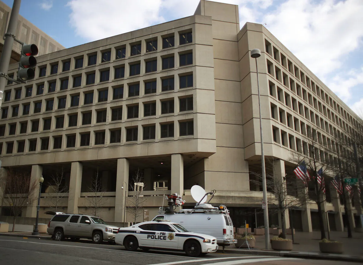 The FBI headquarters is seen in Washington on Feb. 2, 2018. (Mark Wilson/Getty Images)