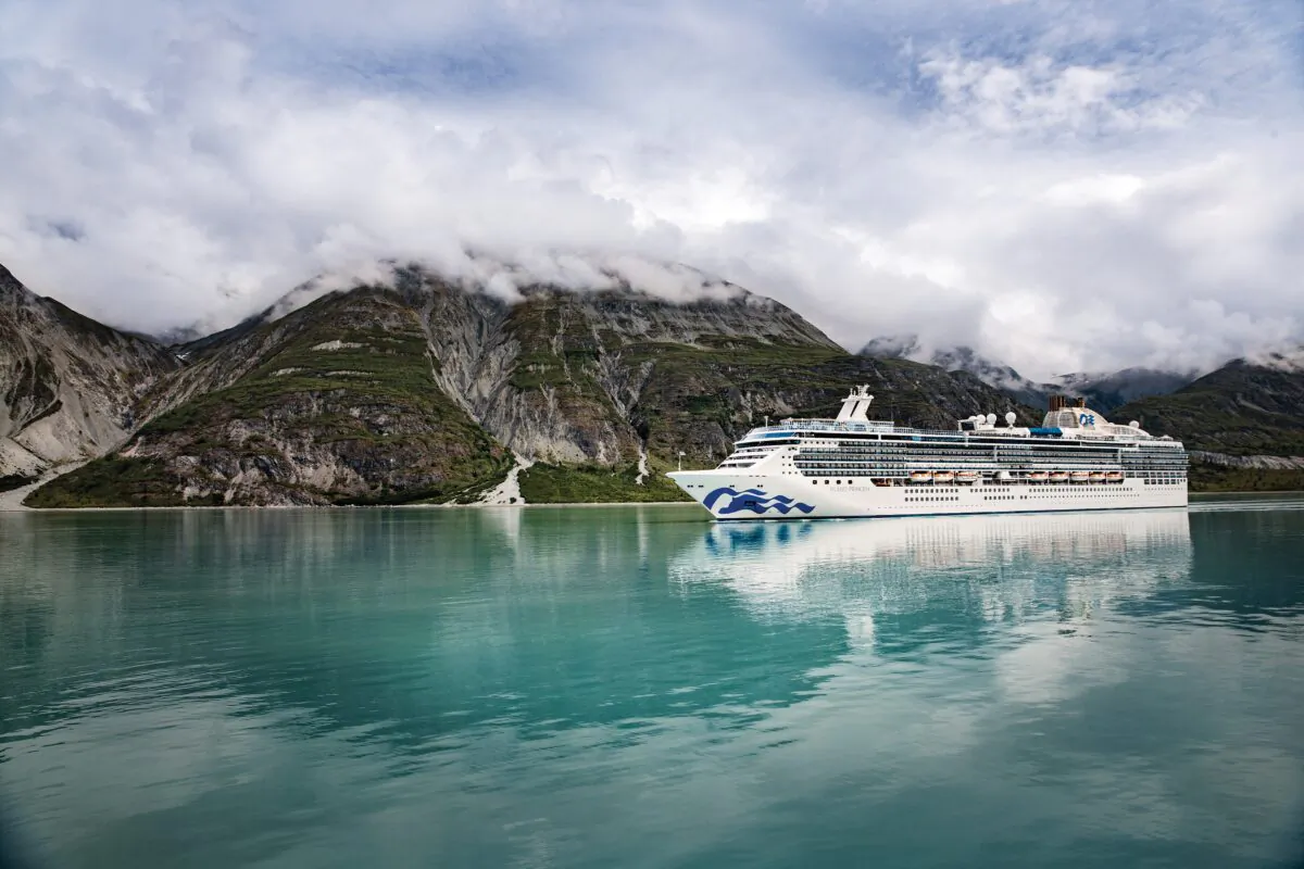 Island Princess in Glacier Bay, Alaska. (Courtesy of Princess)