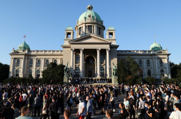 CORONAVIRUS-SERBIA-PROTESTS