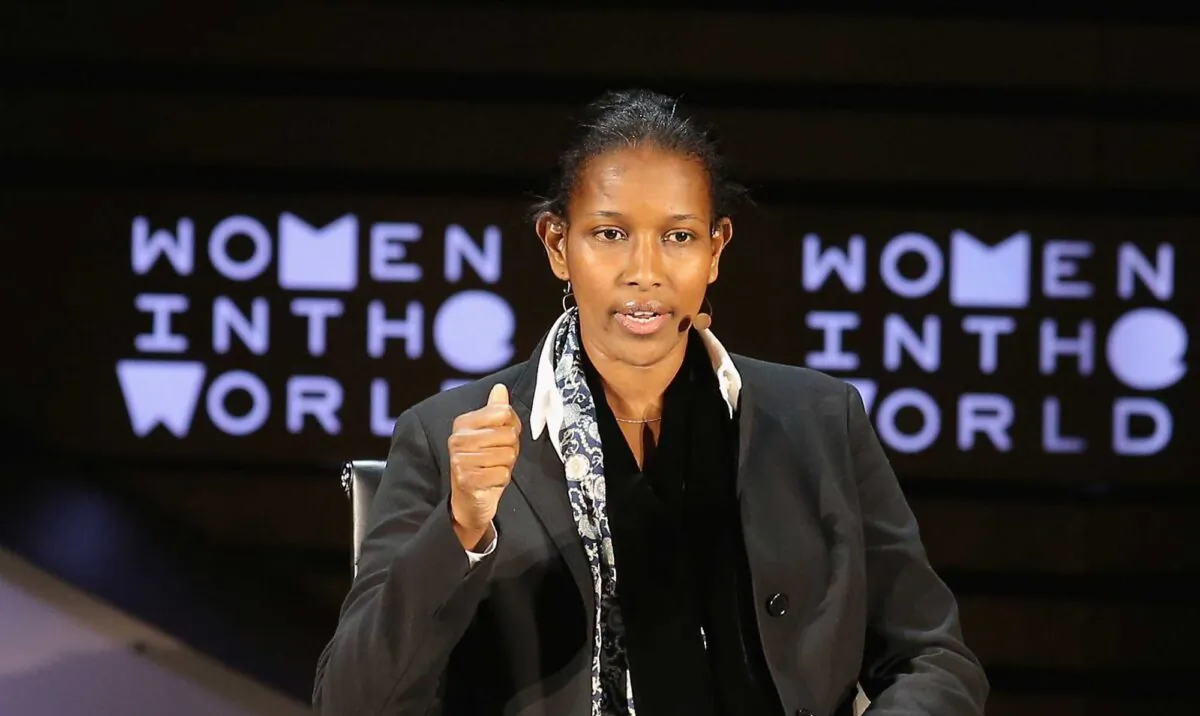 Ayaan Hirsi Ali speaks onstage at "What Is the Future for Women in Islam?" during Tina Brown's 7th Annual Women in the World Summit at David H. Koch Theater at Lincoln Center in New York City on April 7, 2016. (Jemal Countess/Getty Images)