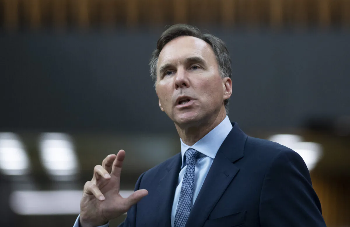 Finance Minister Bill Morneau rises in the House of Commons on July 8, 2020 in Ottawa. (The Canadian Press/Adrian Wyld)