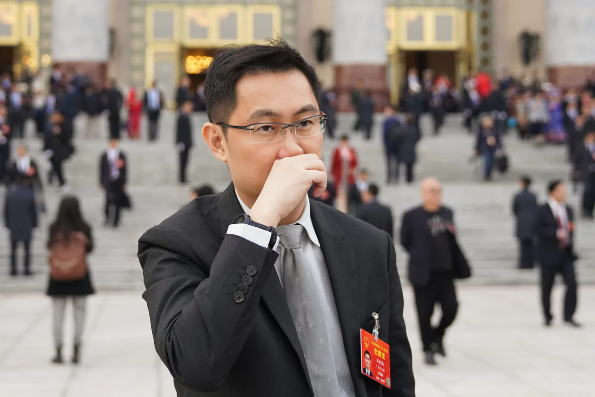 Tencent CEO, Chairman 
Pony Ma Huateng, attends the second plenary meeting of the 13th National People's Congress (NPC) at the Great Hall of the People in Beijing, China, on March 8, 2019. (Lintao Zhang/Getty Images)