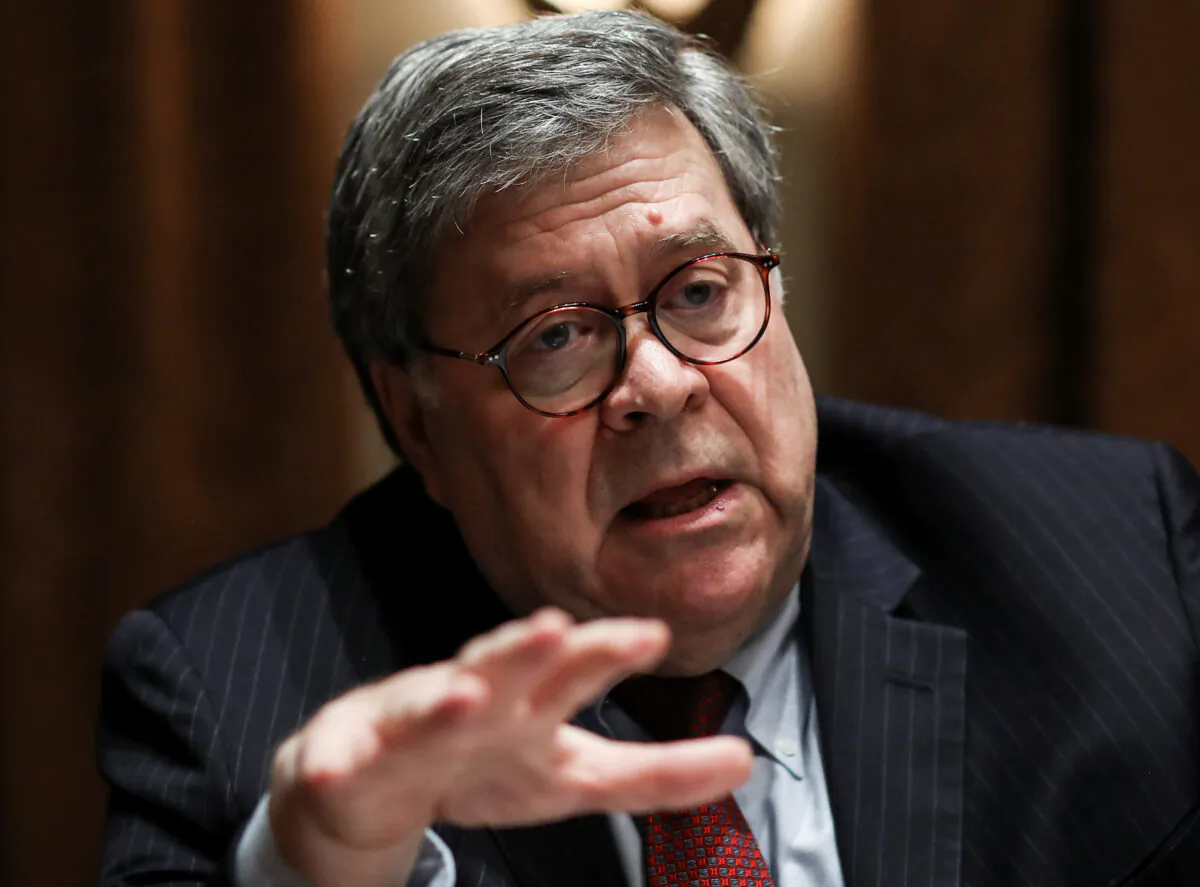U.S. Attorney General William Barr speaks during a roundtable discussion on "America's seniors" hosted by U.S. President Donald Trump in the Cabinet Room at the White House in Washington on June 15, 2020. (Leah Millis/Reuters)