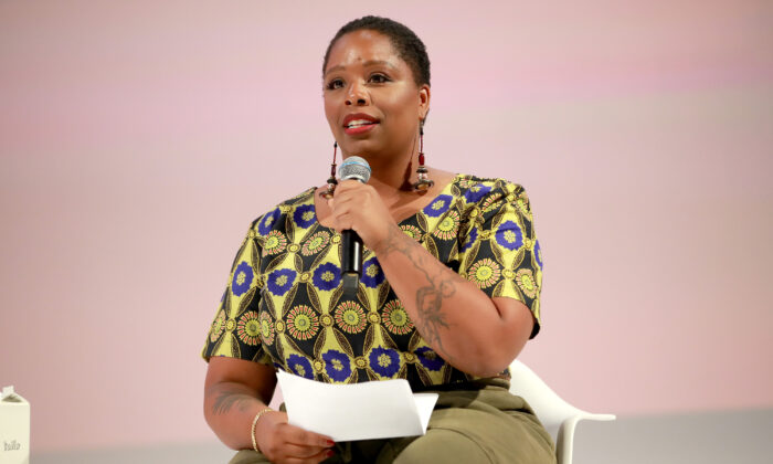 Patrisse Cullors, a co-founder of Black Lives Matter, speaks in Los Angeles, Calif., in a file photograph. (Rich Fury/Getty Images for Teen Vogue)