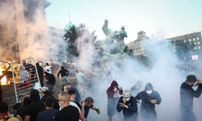Serbia Bans Mass Gatherings After Virus Lockdown Protests