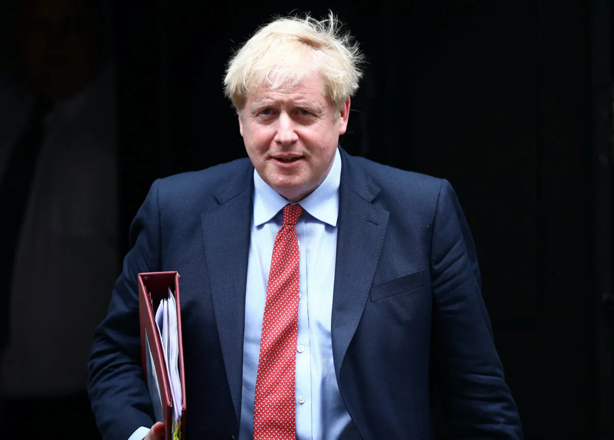 Britain's Prime Minister Boris Johnson leaves Downing Street, in London, on July 8, 2020. (Hannah McKay/Reuters)