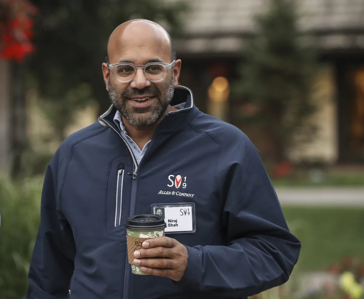 Niraj Shah, chief executive officer of Wayfair, attends a conference in Sun Valley, Idaho, on July 10, 2019. (Drew Angerer/Getty Images)