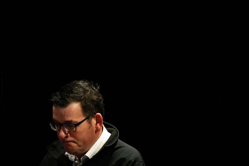 Premier of Victoria Daniel Andrews speaks to the media at the daily briefing on July 11, 2020 in Melbourne, Australia. (Darrian Traynor/Getty Images)