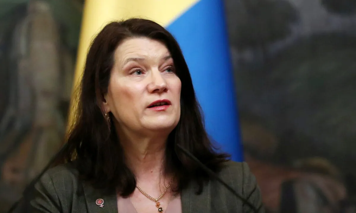 Swedish Foreign Minister Ann Linde attends a news conference with her Russian counterpart Sergei Lavrov (not pictured) in Moscow, Russia, on Feb. 4, 2020. (Evgenia Novozhenina /Reuters)