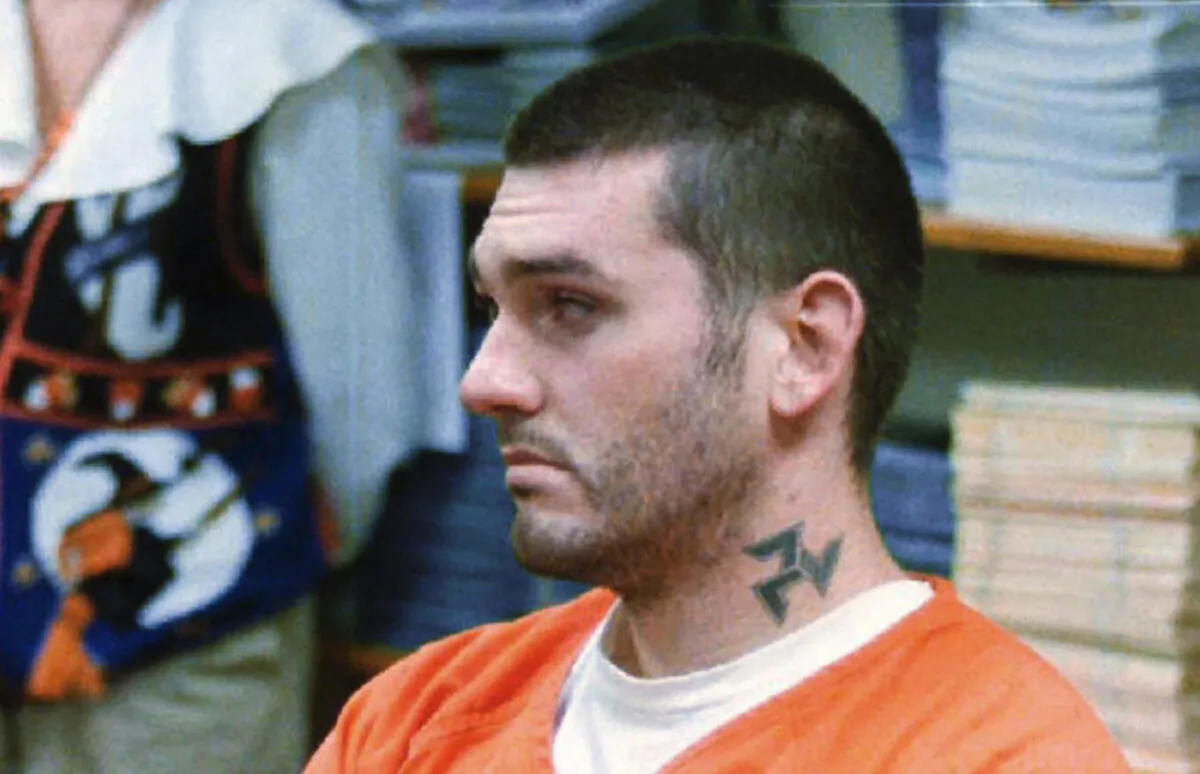 Daniel Lewis Lee waits for his arraignment hearing for murder in the Pope County Detention Center in Russellville, Ark., on Oct. 31 1997. (Dan Pierce/The Courier via AP)