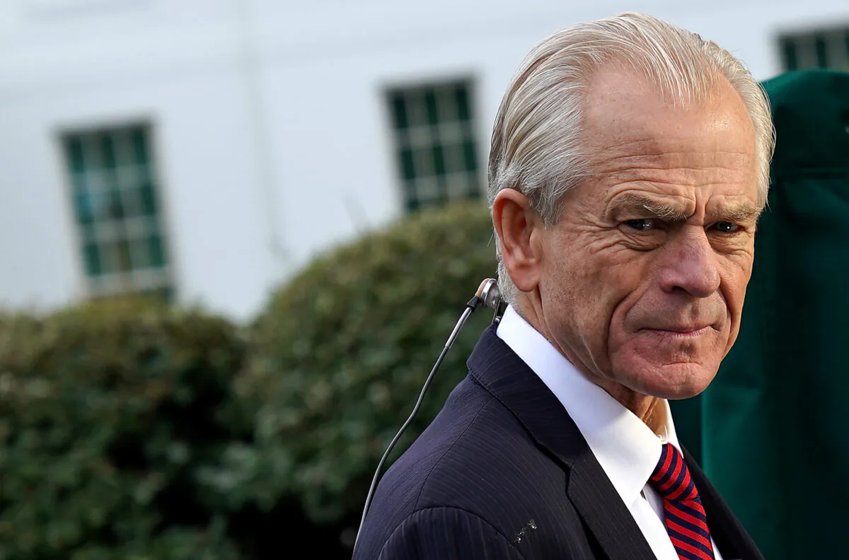 Then-White House National Trade Council Director Peter Navarro is seen outside the White House in Washington on Oct. 8, 2019. (Chip Somodevilla/Getty Images)