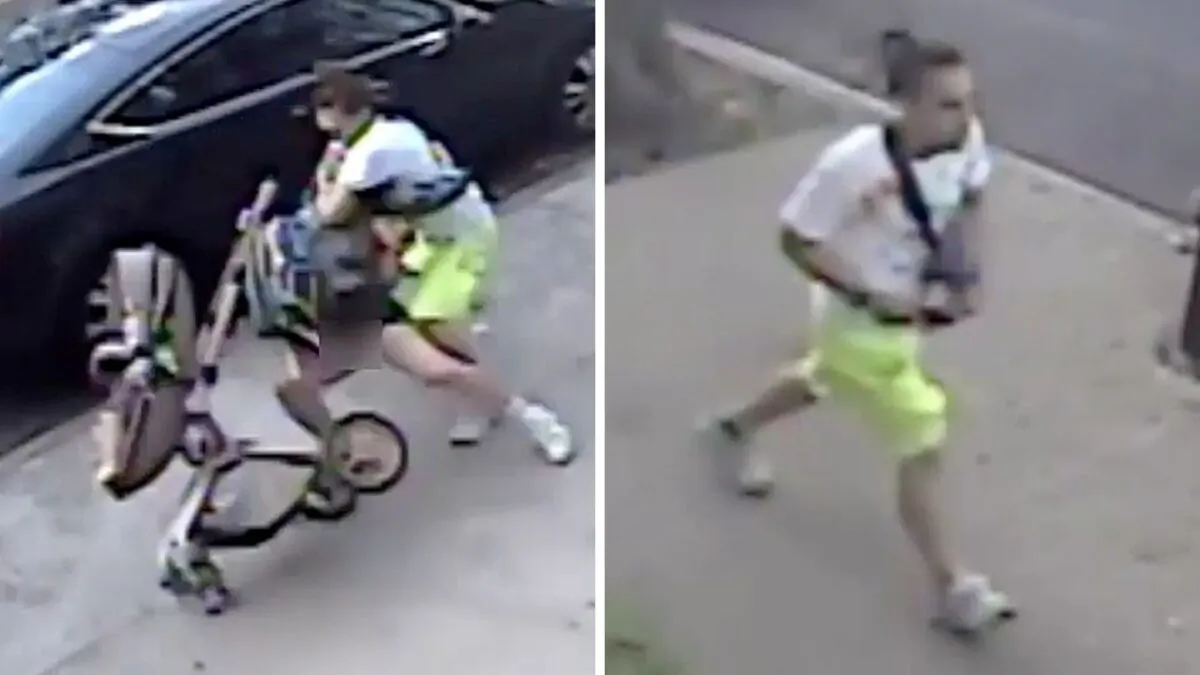 A 21-year-old woman was walking with her child in the Bronx when her ex-boyfriend knocked them to the pavement and stabbed the mother (NYPD Crime Stoppers)