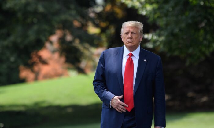 President Donald Trump departs the White House in Washington on July 15, 2020. (Nicholas Kamm/AFP via Getty Images)
