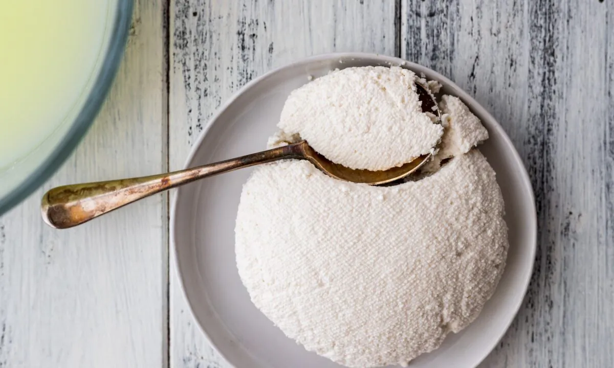 This simplified recipe for homemade ricotta calls for just whole milk and vinegar. Enjoyed fresh, it will still be way better than what you can find in a store. (Photo by Giulia Scarpaleggia)