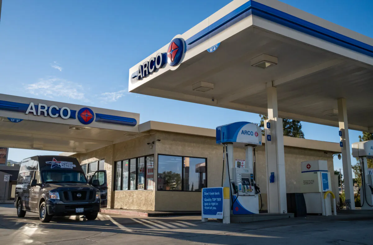 The ARCO gas station in Yucaipa, Calif., on July 10, 2020. (John Fredricks/The Epoch Times)