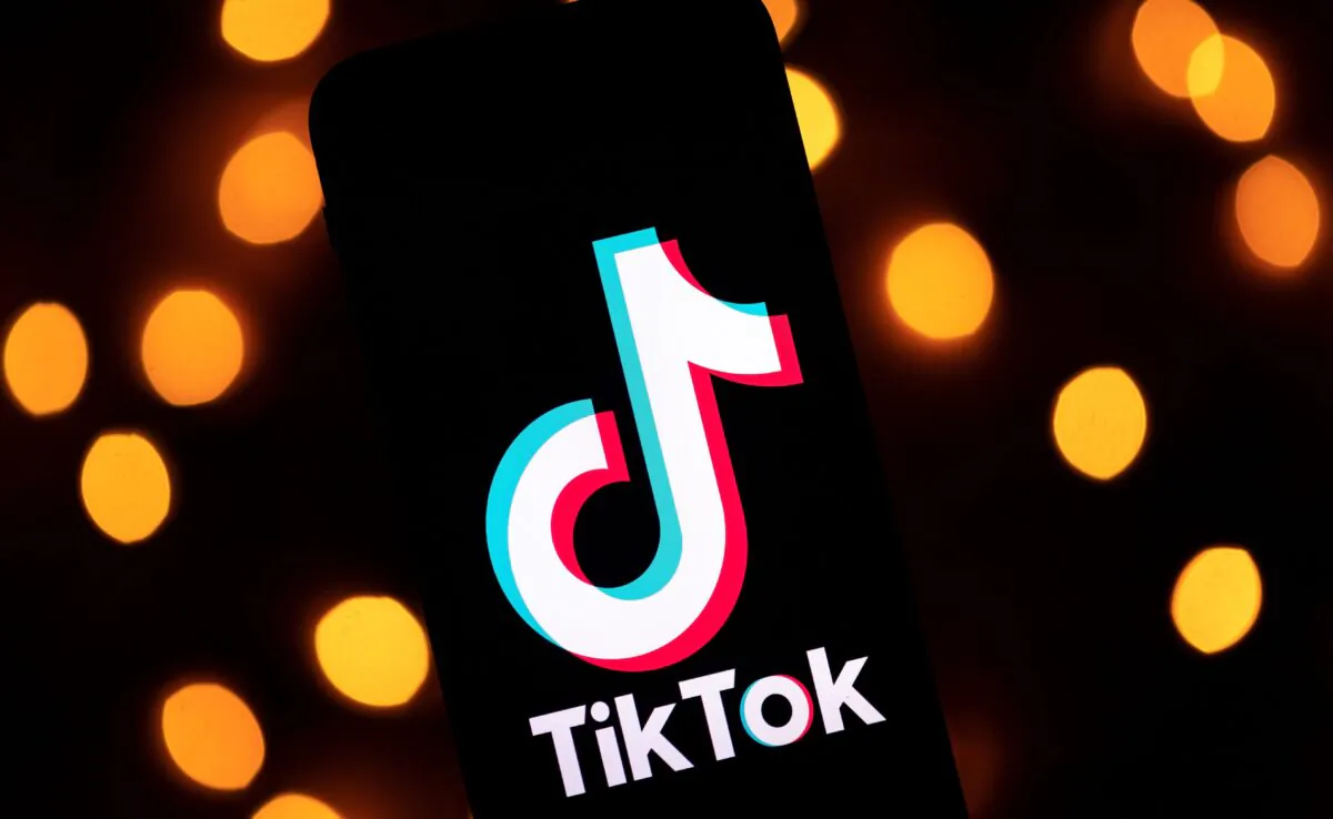 The logo of the social media video sharing app TikTok is displayed on a tablet screen in Paris, France, on Nov. 21, 2019. (Lionel Bonaventure/AFP via Getty Images)