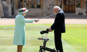Arise Sir Tom Moore: Queen Elizabeth Knights 100-Year-Old Fundraising Captain