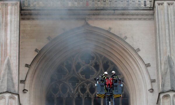 Nantes cathedral fire