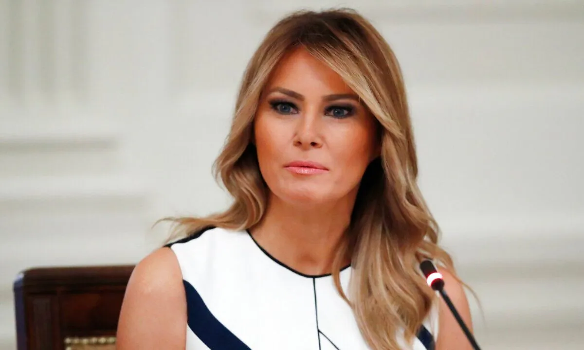 First lady Melania Trump listens during a "National Dialogue on Safely Reopening America's Schools," event in the East Room of the White House in Washington, on July 7, 2020. (Alex Brandon/AP Photo)