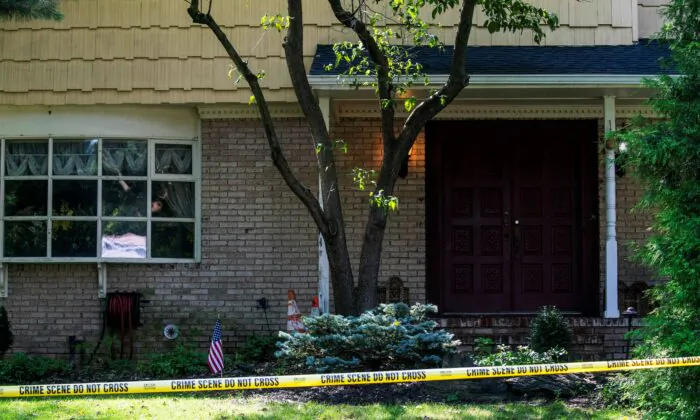 The house of federal judge Esther Salas, where her son was shot and killed and her husband was injured, in North Brunswick, N.J., on July 20, 2020. (Eduardo Munoz/Reuters)