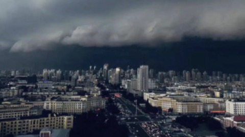 Daytime Drastically Goes Dark as Night, Torrential Rain and Hail Hits Northeast China