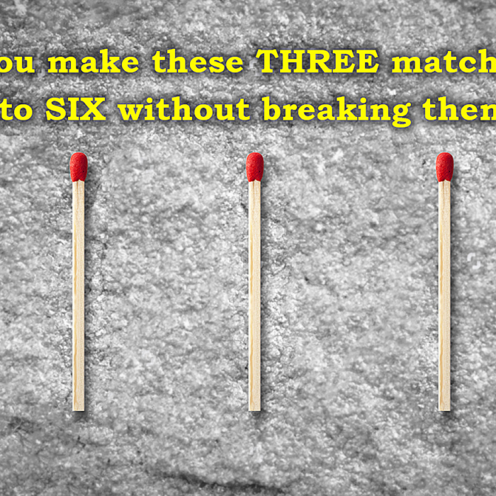 Make the Three Matchsticks Into Six Without Breaking Them–Most People Fail  This